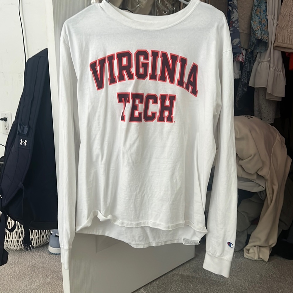 Virginia tech long sleeve champion shirt